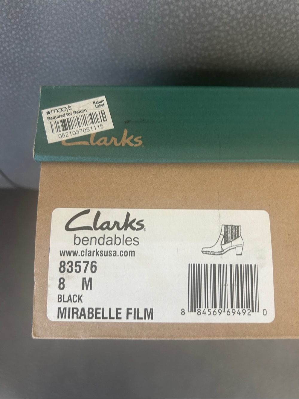 Clarks Black Bendables Mirabelle Film Ankle Boots